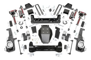 GMC Sierra 2500 HD Suspension Lift Kit - Rough Country - NTD + Vertex Shocks w/ Overloads - '20-'25